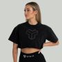 Ženska majica CropTop Washed Black - STRIX L