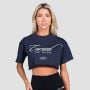 Women‘s Earned Cropped T-shirt Midnight - GymBeam L