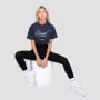 Women‘s Earned Cropped T-shirt Midnight - GymBeam L