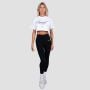 Women‘s Earned Cropped T-shirt White - GymBeam L