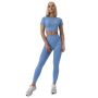 Ženski crop top FLO Blue - GymBeam XL