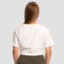 Ženski Crop Top Limitless White - GymBeam S