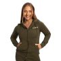 Ženska dukserica Limitless Zip Up Espresso - GymBeam XL
