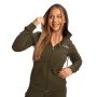 Ženska dukserica Limitless Zip Up Espresso - GymBeam XL
