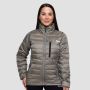 Ženska puffer jakna Vetiver/Black - GymBeam L