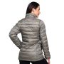Ženska puffer jakna Vetiver/Black - GymBeam L