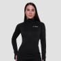 Ženska majica za trčanje 1/2 Zip Black - GymBeam M