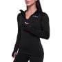 Ženska majica za trčanje 1/2 Zip Black - GymBeam M