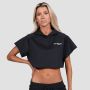 Women‘s Relay Cropped Hoodie Black - GymBeam M