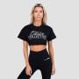Ženski Crop Top Thrive Black - GymBeam L