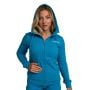 Ženska dukserica Limitless Zip Up Aquamarine - GymBeam M