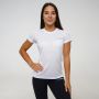 Ženska Majica TRN White - GymBeam XXL - white + silver logo