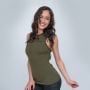 Ženska majica bez rukava Crossed Military Green - GymBeam XS