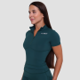Ženska majica Ignite Cropped Dark Green - GymBeam XXL