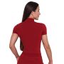 Ženska majica Ignite Cropped Dark Red - GymBeam S