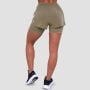 Women‘s Pulse Running shorts 2in1 Vetiver - GymBeam L
