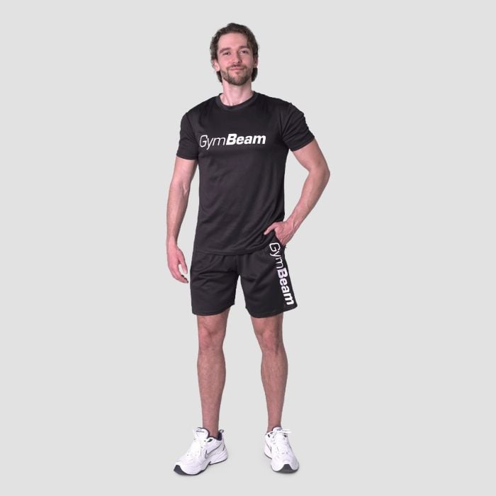 Kratke hlače Mesh Essence Black - GymBeam XXL