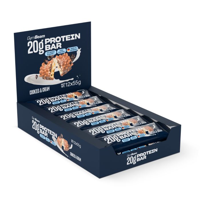 20 g Protein Bar - GymBeam 55 g - čokolada-karamel