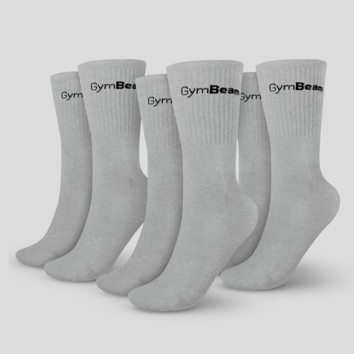 Čarape 3/4 Socks 3Pack Grey - GymBeam L