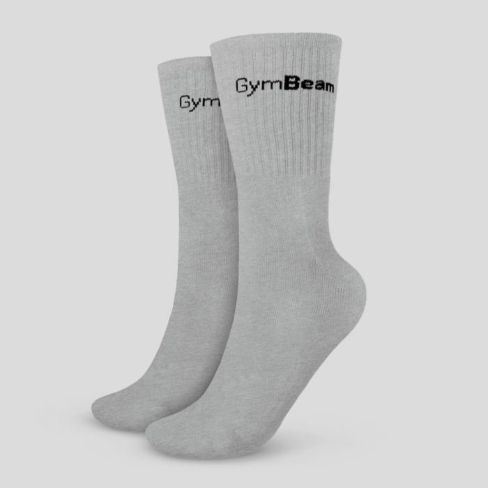 Čarape 3/4 Socks 3Pack Grey - GymBeam L