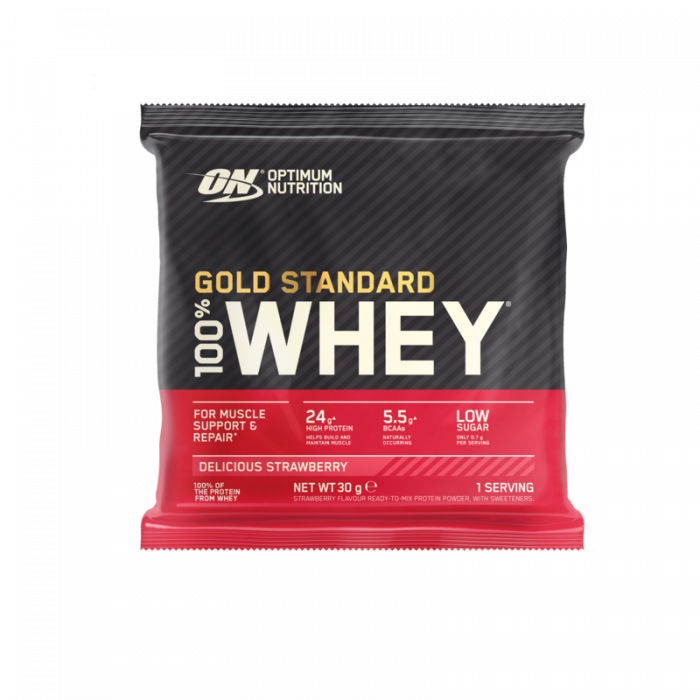 100% Whey Gold Standard Sample - Optimum Nutrition 30 g - vanilija  - sladoled