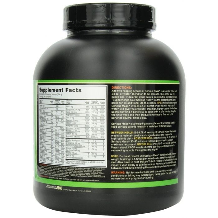 Serious Mass - Optimum Nutrition 2720 g - jagoda