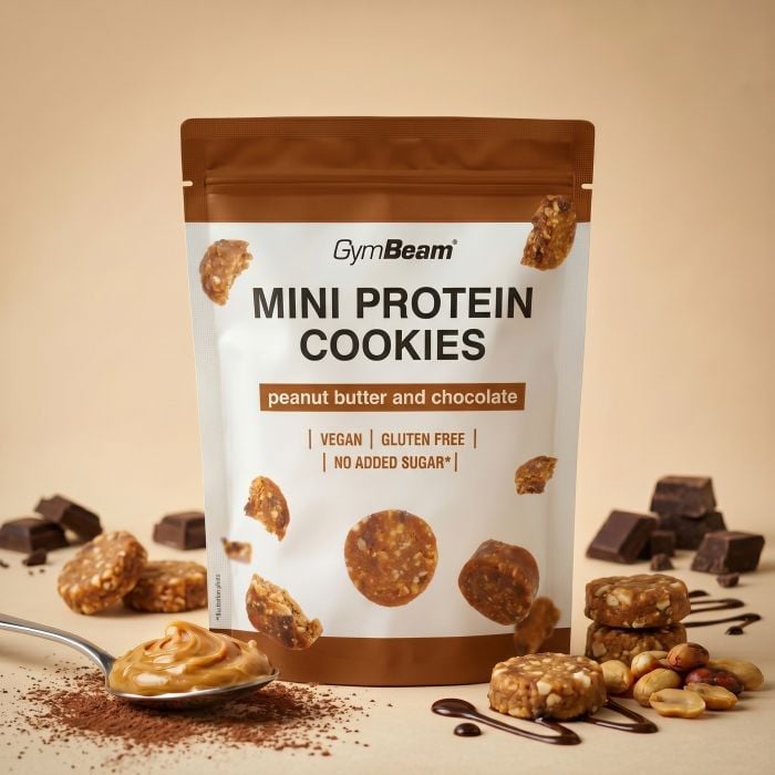 Mini Protein Cookies - GymBeam 100 g - kikiriki maslac čokolada