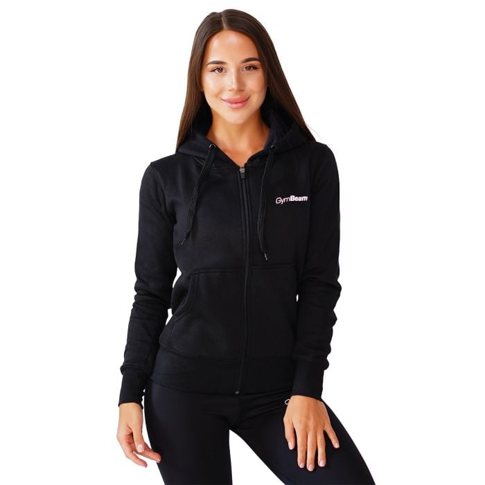 Ženska duksa Zipper Hoodie Black - GymBeam M