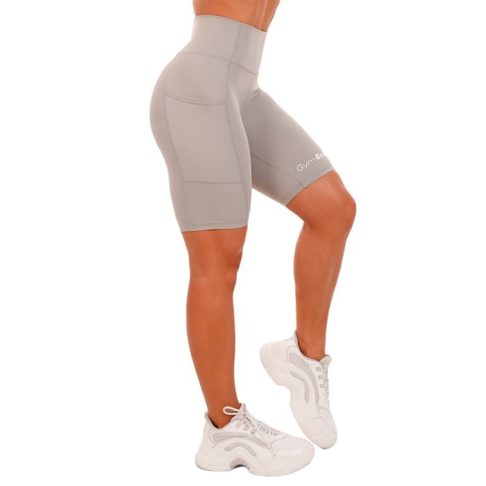 Ženske kratke biciklističke hlače Grey - GymBeam M