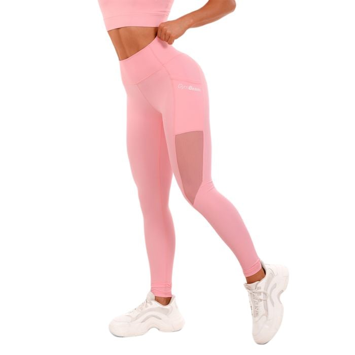 Ženske tajice Mesh Panel Pink - GymBeam M