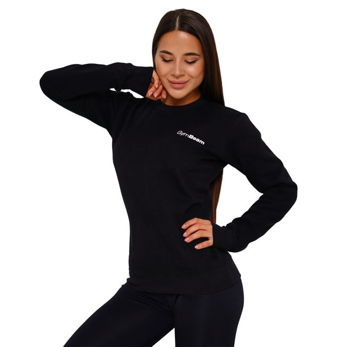 Ženska dukserica Basic Black – GymBeam M