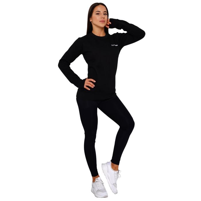 Ženska dukserica Basic Black – GymBeam M