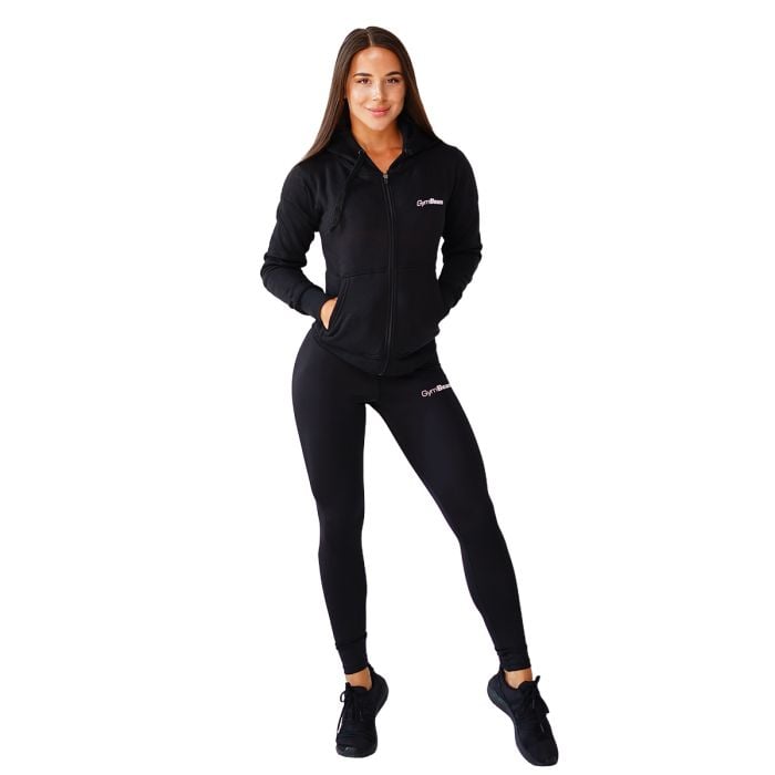 Ženska duksa Zipper Hoodie Black - GymBeam M
