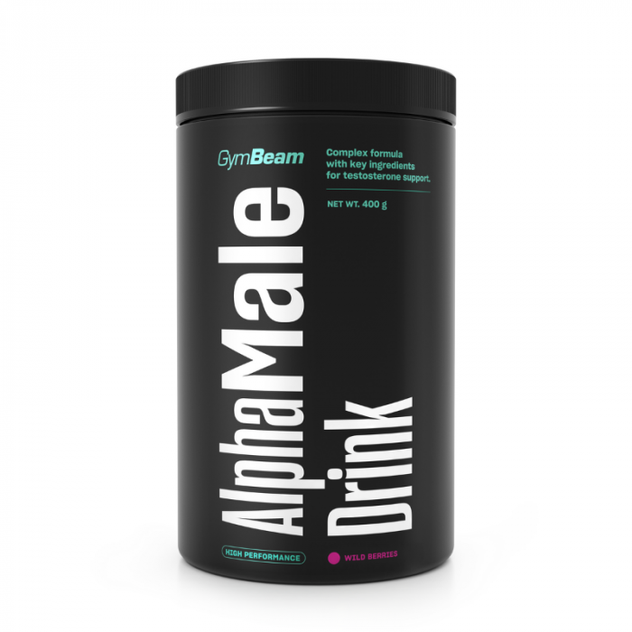 AlphaMale Drink - GymBeam 400 g - zelena jabuka