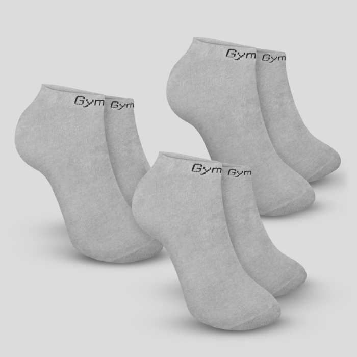 Čarape Ankle Socks 3Pack Grey - GymBeam XL