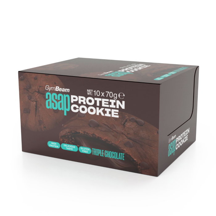 ASAP Protein Cookie - GymBeam 70 g - trostruka čokolada