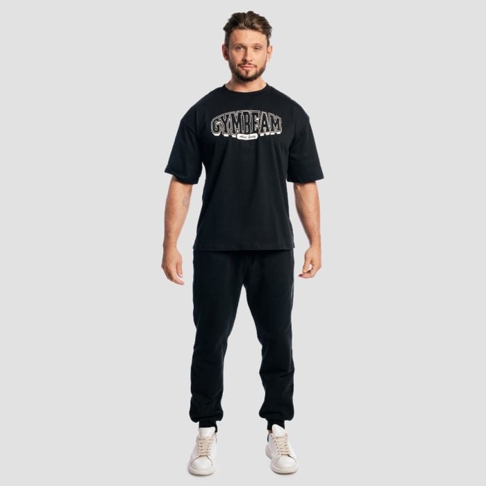Muška majica Athletic Society Boxy Black - GymBeam XL