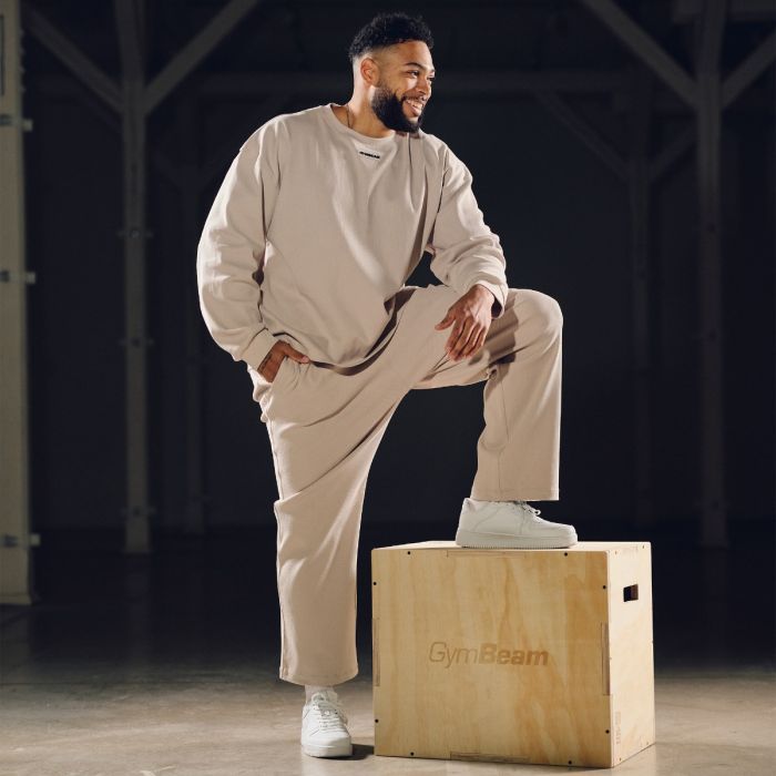 Muška dukserica Aura Grey - GymBeam L