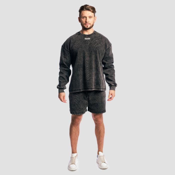 Dukserica Aura Washed Black - GymBeam XXL
