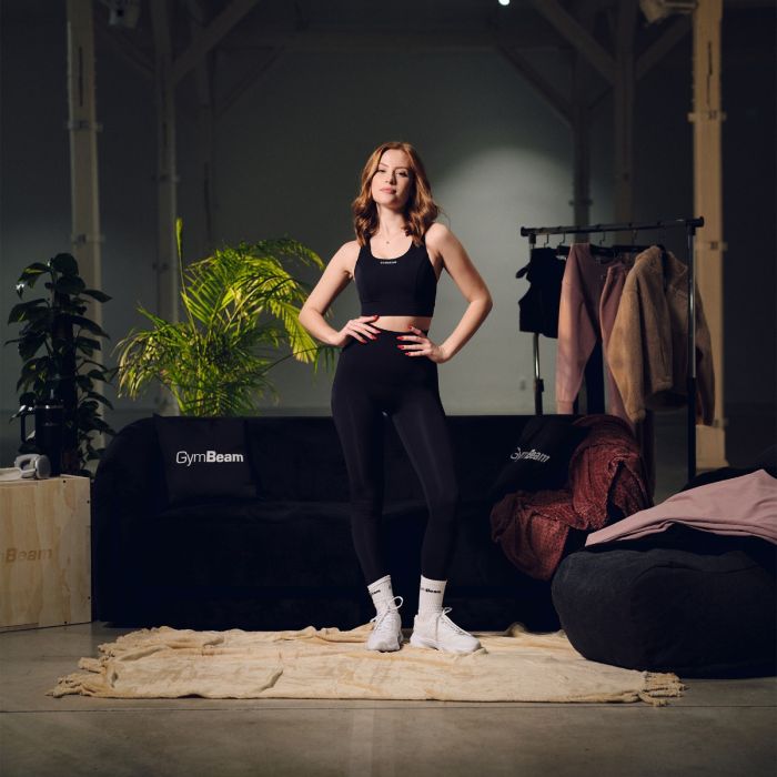 Sportski grudnjak Aura Black - GymBeam XXL