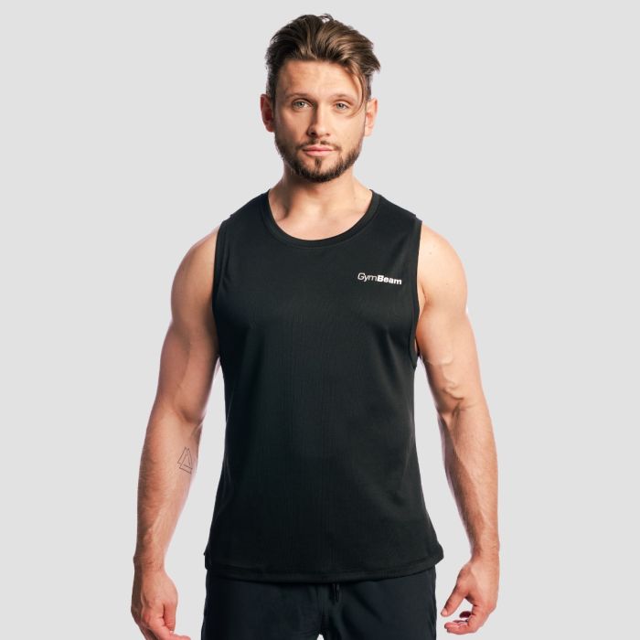 Muška majica bez rukava Base Mesh Black - GymBeam XXL