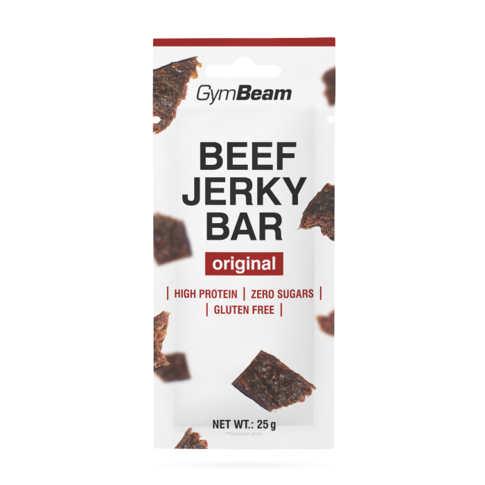 Beef Jerky Bar – GymBeam 25 g - začinjeno
