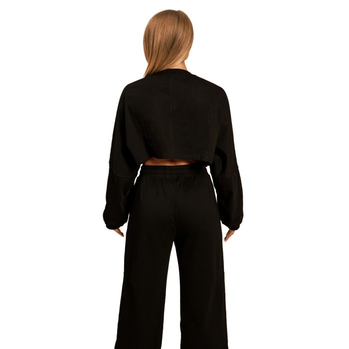 Ženska dukserica Cropped Bliss Black - BeastPink XL