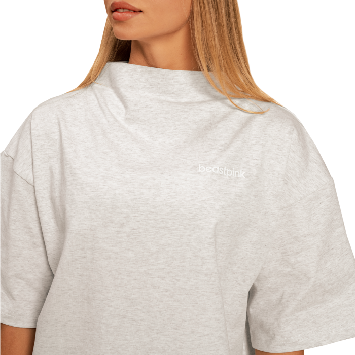 Women‘s Bliss Oversized top Grey - BeastPink M