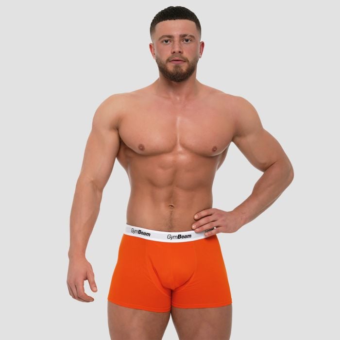Boxer briefs Essentials 3Pack Orange - GymBeam XXL