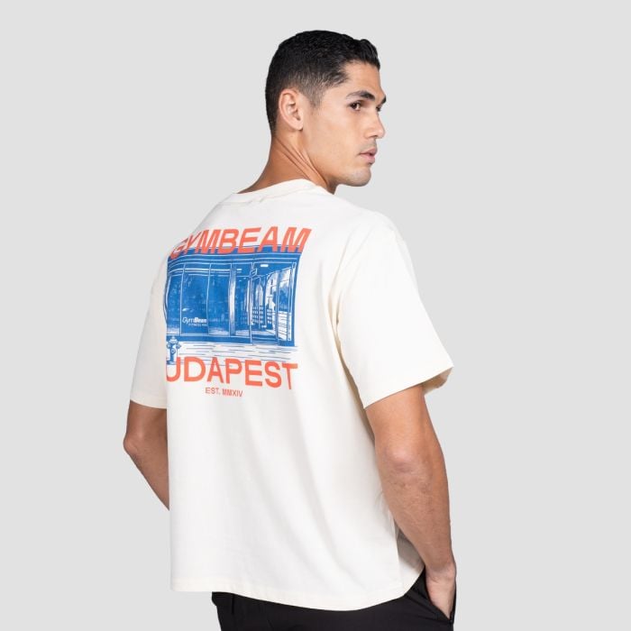 Majica Budapest Cream - GymBeam XXL