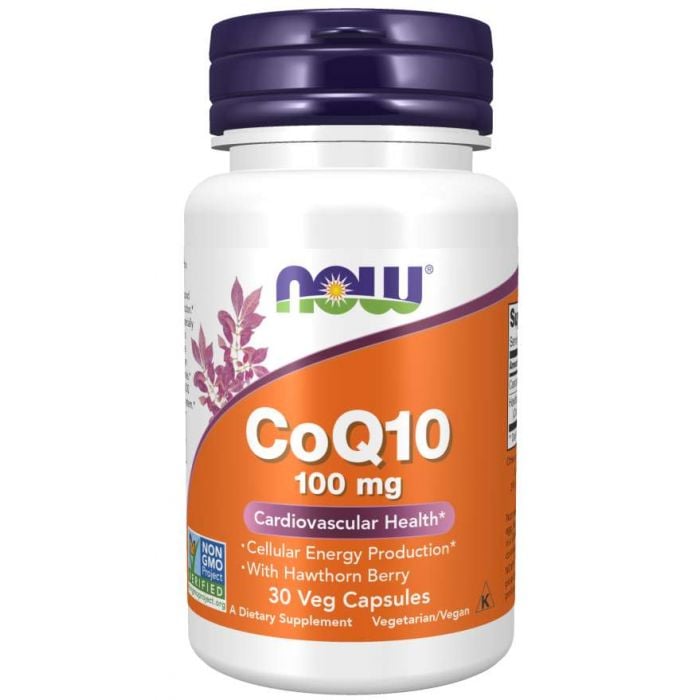 CoQ10 100 mg s Bobicama Gloga - NOW Foods