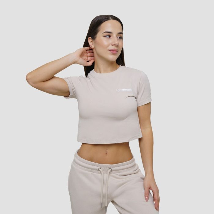 Ženska majica Agile Cropped Desert - GymBeam XS