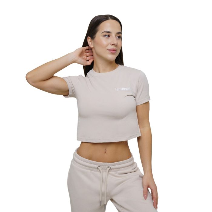Ženska majica Agile Cropped Desert - GymBeam XS
