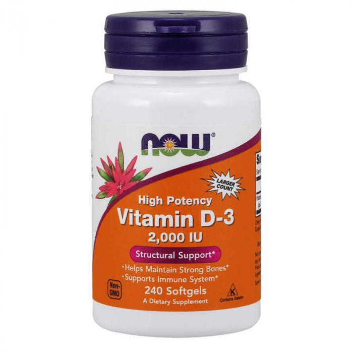 Vitamin D3 2000 IU - NOW Foods